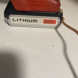 20.V Lithium Battery Black + Decker Drill Complete 