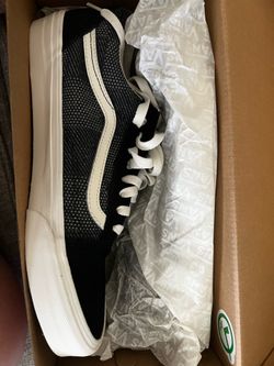 Vans Unisex Checkerboard Denim Black Old Skool Sneakers
