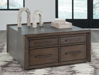Kallenny Brown/Gray Square Cocktail Table