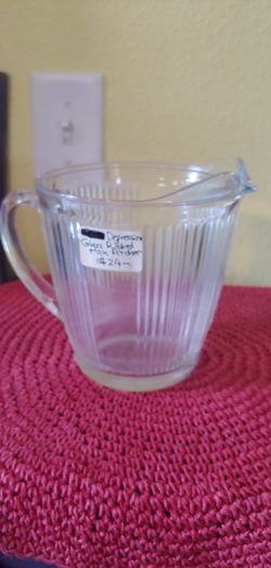 DEPRESSION GLASS PITCHER