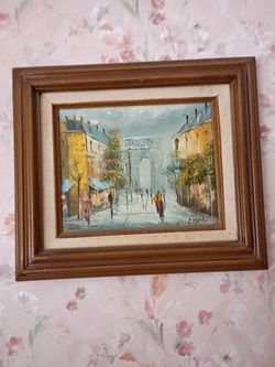 Vintage Original Oil Panting Canvas Signed