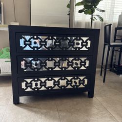 Black Mirrored Dresser