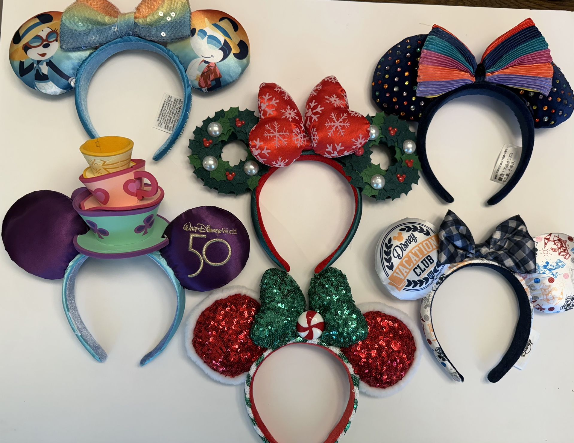 Various Disney Themed Mickey Mouse Ears From The Parks $20 Each OR 2 For $30