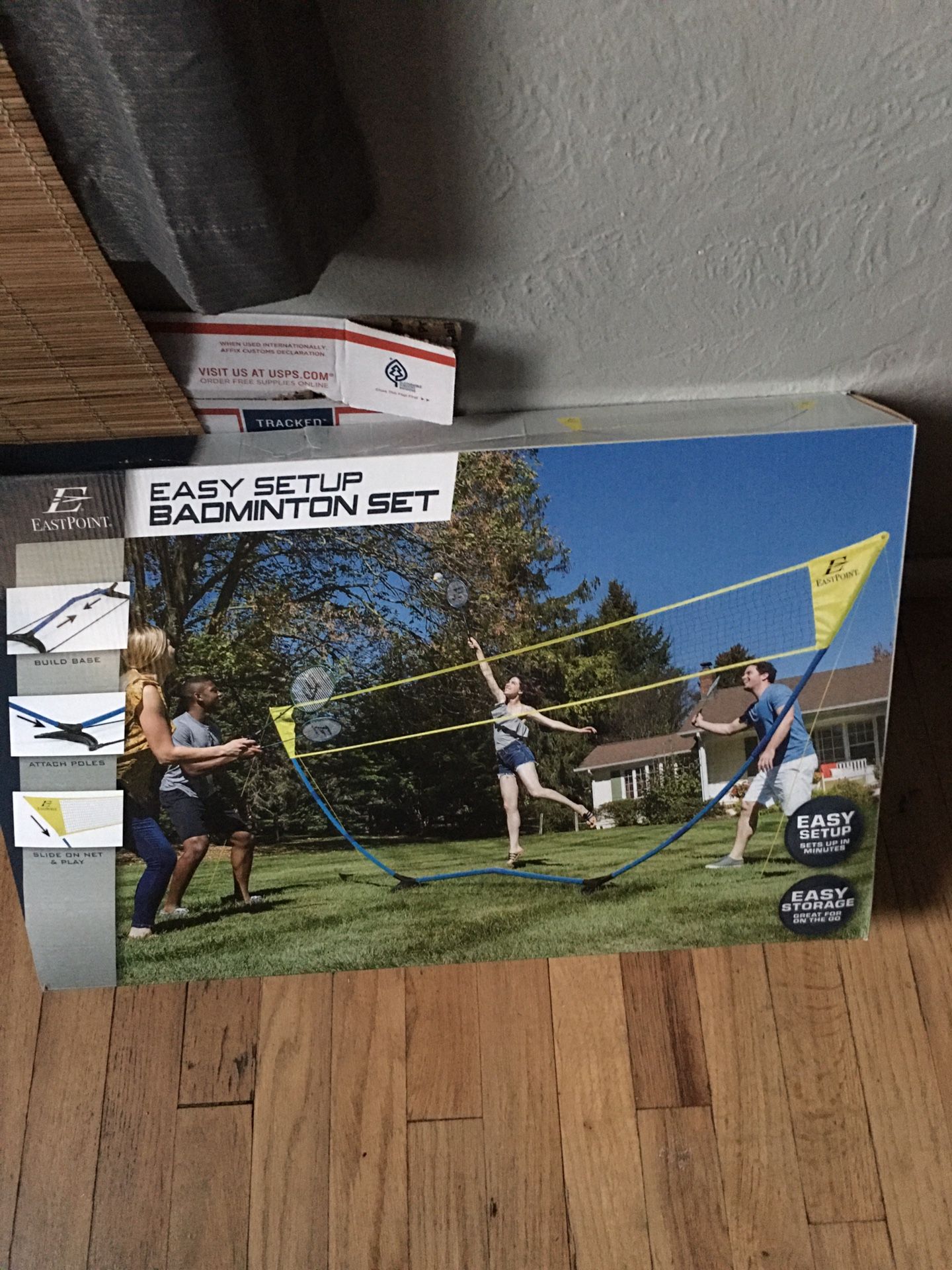 Brand New The EastPoint Sports Easy Setup Regulation Badminton Set is the perfect addition to any backyard game collection.