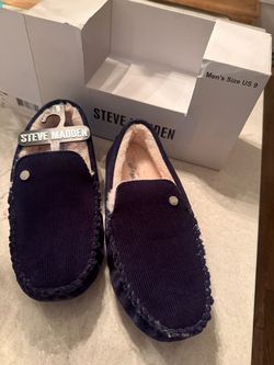 New Steve Madden Men's Moccasin Slippers Size 9