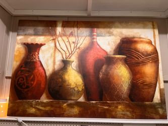 Large Canvas Wall Art Vases Still Life