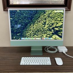 APPLE 2021 IMAC 24” DESKTOP COMPUTER APPLE M1 CHIP/ 8.00GB RAM/ 256GB SSD