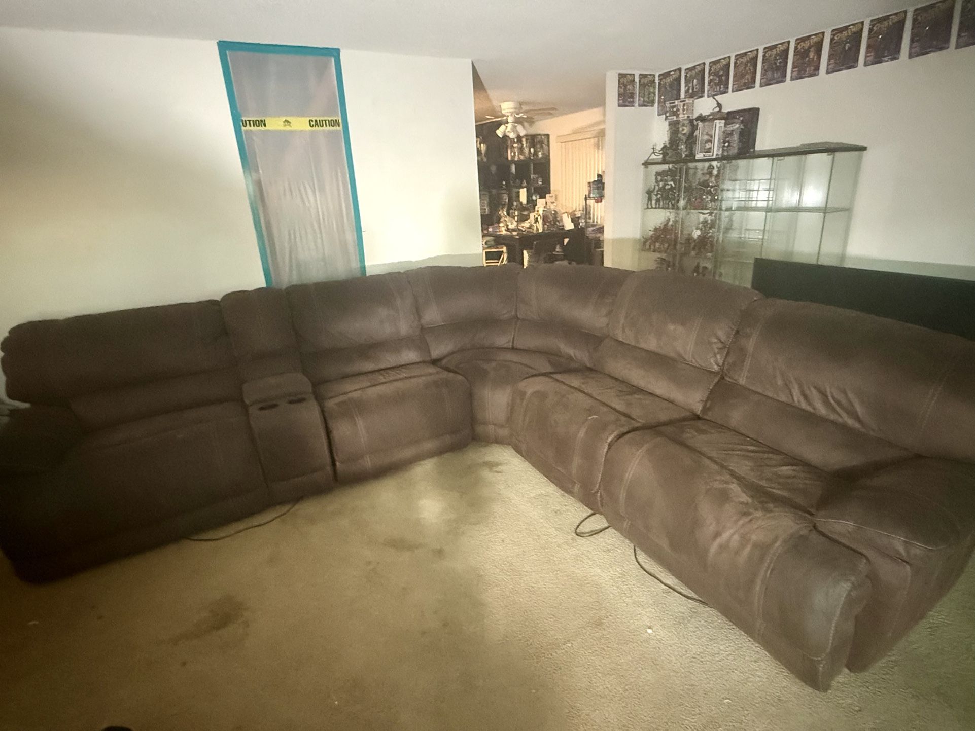 Big Sectional Sofa 3/electrical Recliners