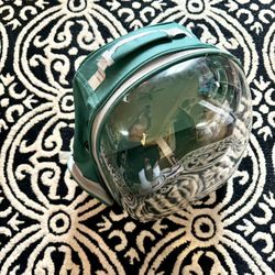 Portable Cat Carrier Green Backpack ClearCapsule 