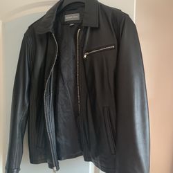 Men’s Michael Kors Leather Jacket, Size L