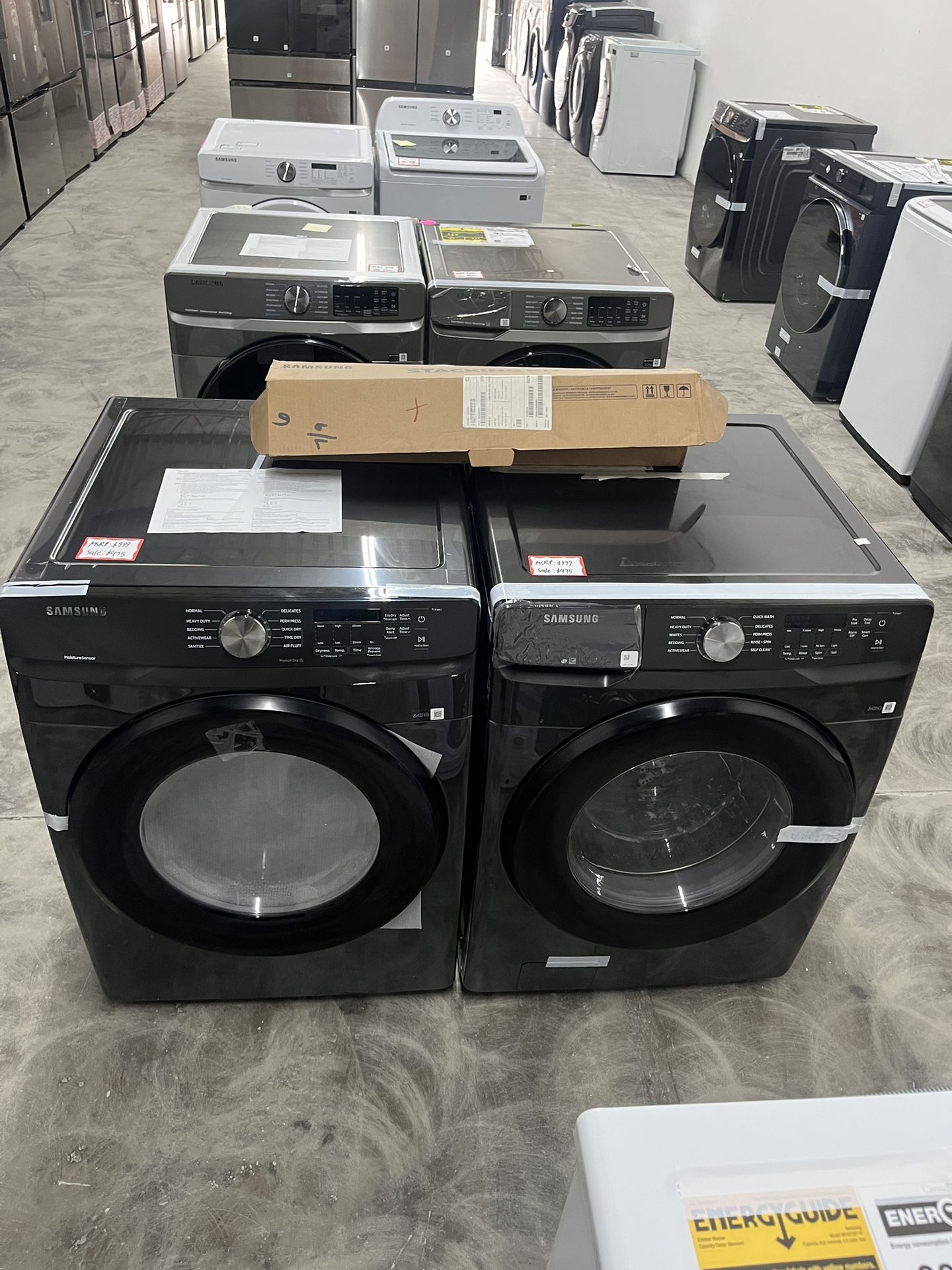 (Fast seller) ☑️ Brand new Samsung Black Front load Washing Machine & Dryer Laundry Set