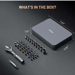 40 in 1 magnetic ratchet screwdriver set with Detachable Handle