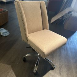 Beige vanity / desk Chair