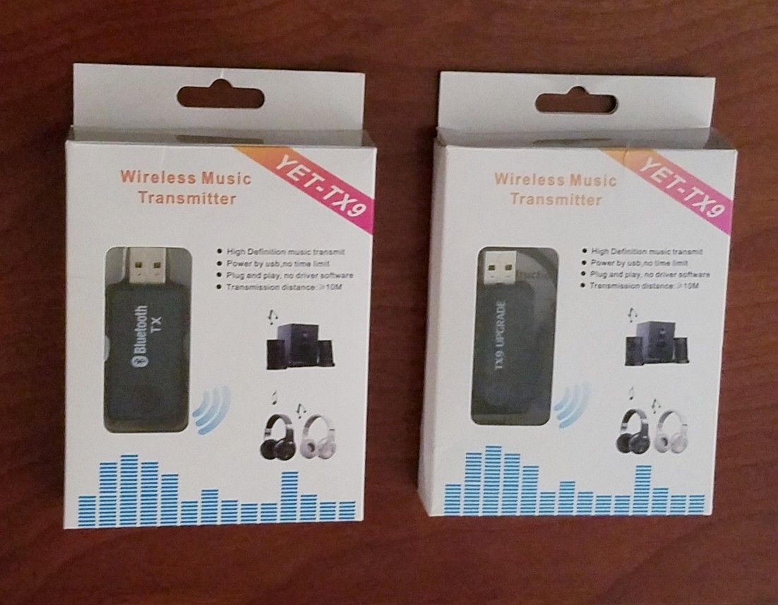 Bluetooth, Wireless Transmitters (2) YET Model TX9 & TX - (Transmisores) 