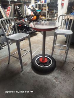 Bar table with 2 chairs
