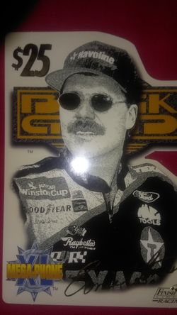 Ernie Irvan Finish Line black Gold Phone Card