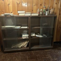 Metal Bookcases With Glass Doors 