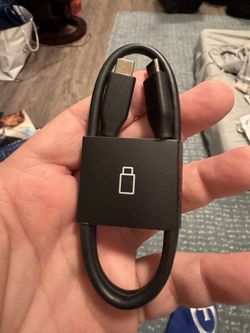 Two Sided Small USB-C Cord Black