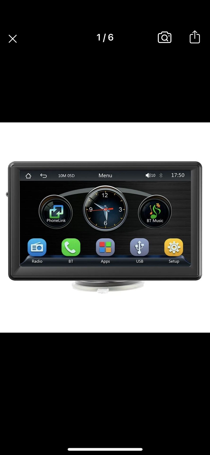 Portable CarPlay System For Car With Rear Camera 