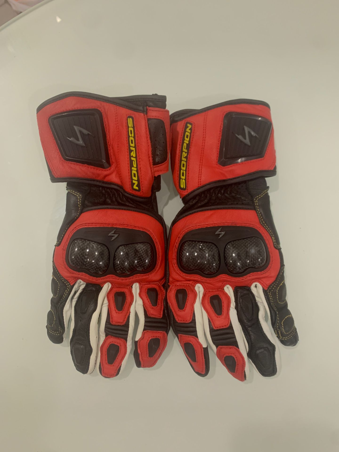 Men’s scorpion moto gloves Large 10