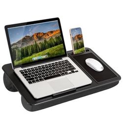 LAPGEAR Home Office Lap Desk with Device Ledge, Mouse Pad, and Phone Holder