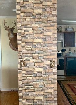 Peel and Stick Stone Brick Wallpaper Waterproof Self-Adhesive 10ft