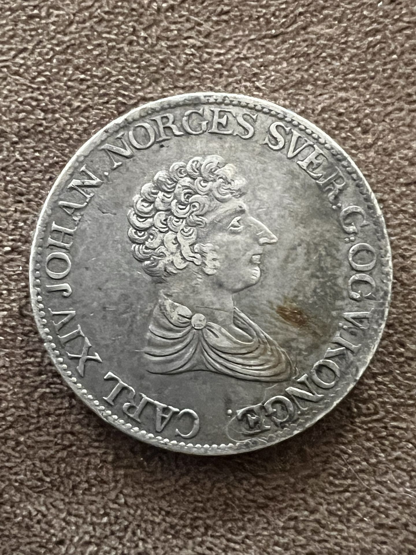 1827 Norway 1 Speciedaler Silver Coin – Extremely Rare!