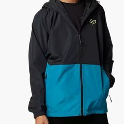 Fox Racing Leed Windbreaker Jacket Blue / Black Mens Adult NWT size : M