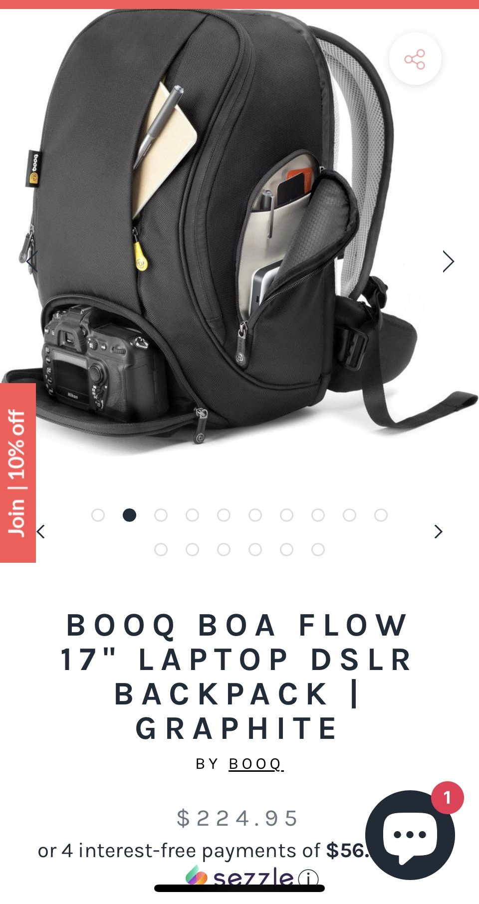 New LAPTOP DSLR BACKPACK BOOQ BOA FLOW