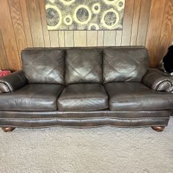 Leather Sofa & Loveseat & Coffee Table 