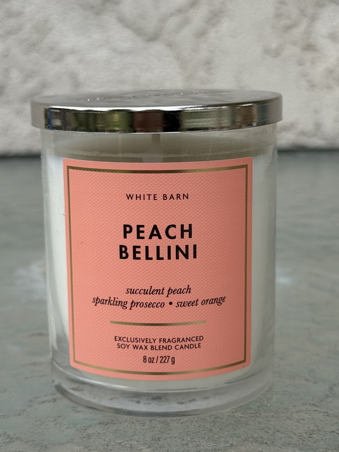 Bath & Body Works Peach Bellini Single Wick Candle 