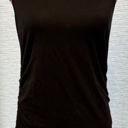 Lot of 2 Maternity Tank Tops Black and White