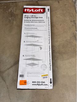 HyLoft 45-inch by 45-inch ceiling storage unit