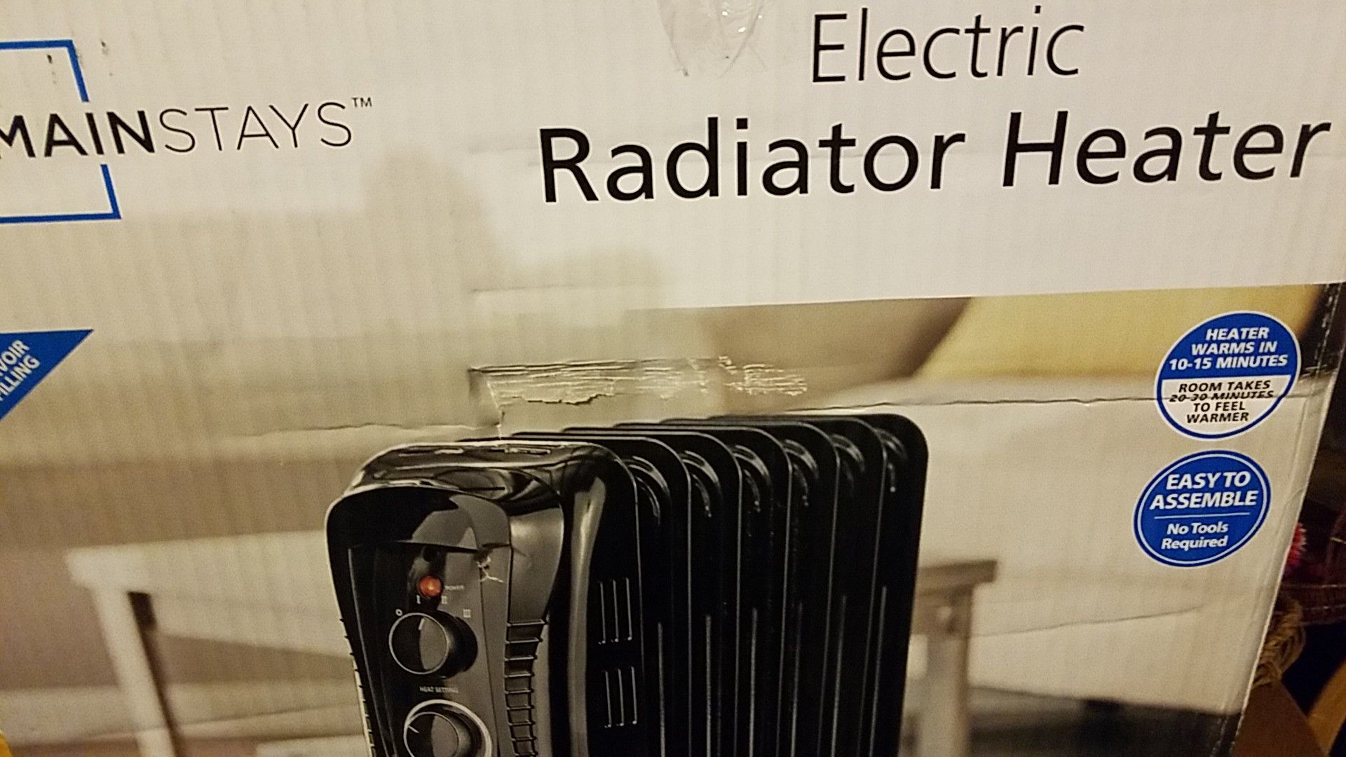 mainstays electric radiator heater for Sale in El Paso, TX OfferUp