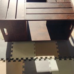  Handcrafted Wooden Coffee Table with Built-in Storage – Rustic Modern Design