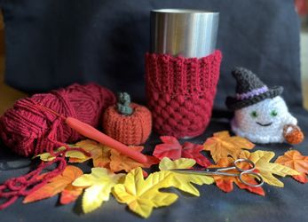 Crocheted Coffee Cozyโs