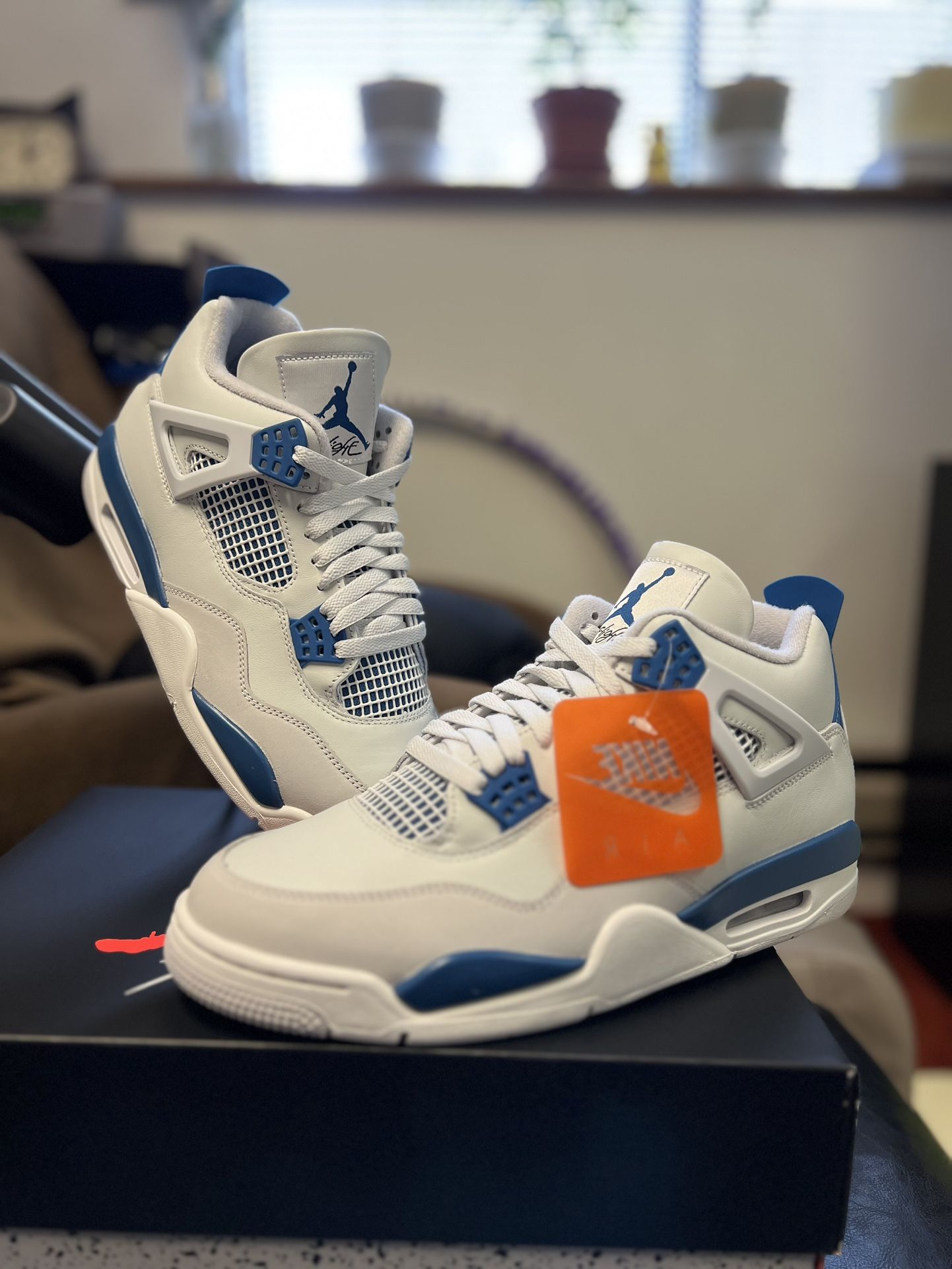 Nike Air Jordan 4 Military Blue/Industrail Blue/Brand New/Deadstock/Sz 11 Men. Perfect 👍🏼  