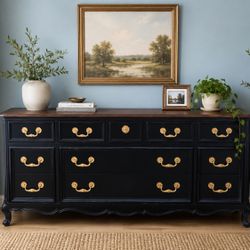 French Provincial Triple Dresser