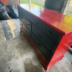 Solid Wood Vintage Dresser