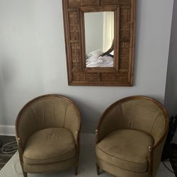 Mirror & Chairs Set
