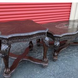 Marble Coffee Table And Side Table 