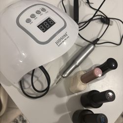 Gel Nail Machine set Lamp Etc 