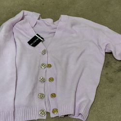 Cardigan Size Small But OVERSIZED & Stretchy 