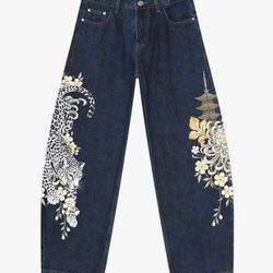 Mystic Jeans Temple Guardian Barrel Jeans