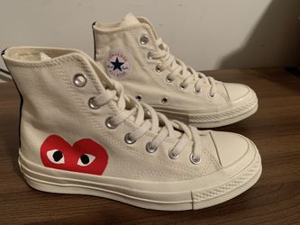 Comme Des Garcons PLAY converse White Chuck High-Top