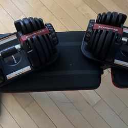 Bowflex SelecTech 552 Adjustable Weights and PASYOU Adjustable Bench