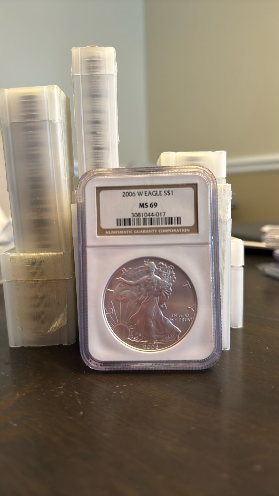 2006 W American Silver Eagle Graded MS 69 NGC Certified