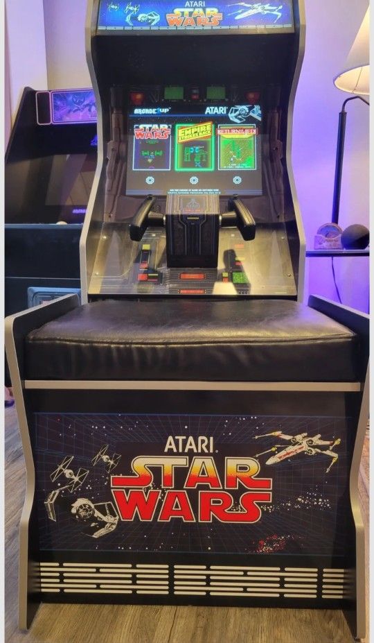 RARE Limted Edition Arcade 1up STAR WARS Collector Sit down Bench game