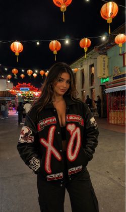 Jeff Hamilton -XO The Weeknd Super Bowl leather jacket