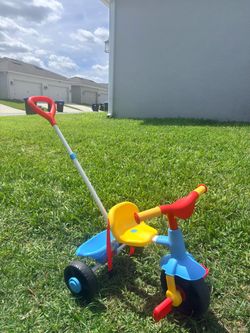 Kids’ Push Tricycle with Storage Basket